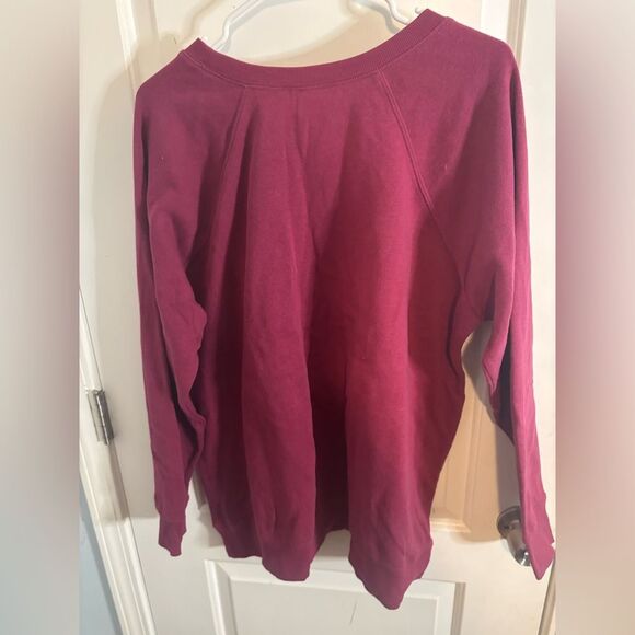 Torrid size 1X Burgundy SWEATSHIRT EUC - Picture 3 of 3